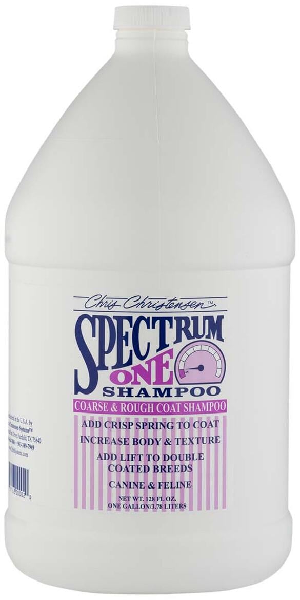 Chris Christensen Spectrum One, Coarse & Rough Coat Shampoo, 3,78L