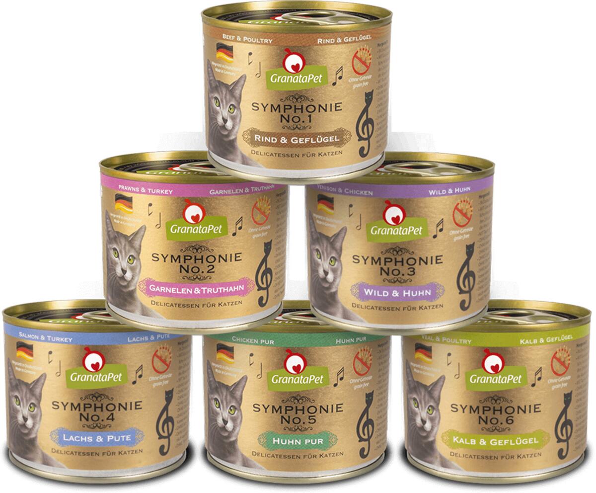 GranataPet Symphonie Nassfutter, 6x200g, Multipack