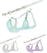 Trixie Junior Welpen-Softgeschirr mit Leine, S–M, 26-34cm/10mm, 2m