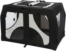 Trixie Vario Doppia cassa per cani, S/91x60x61/57cm, nero/grigio