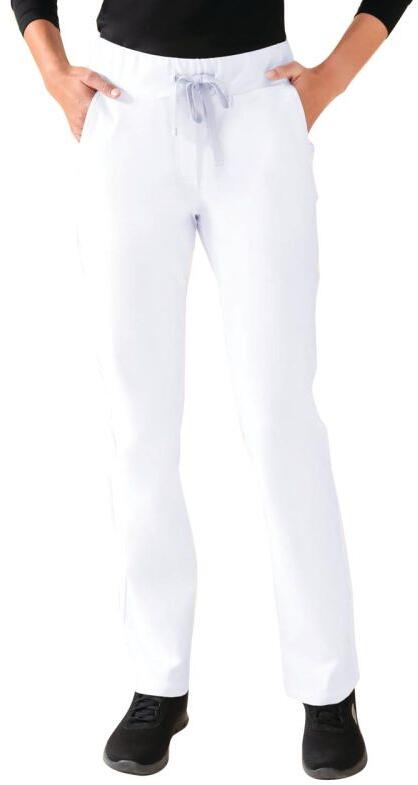 CLINIC DRESS Damen Hose, gerader Saum, weiß, Gr. L