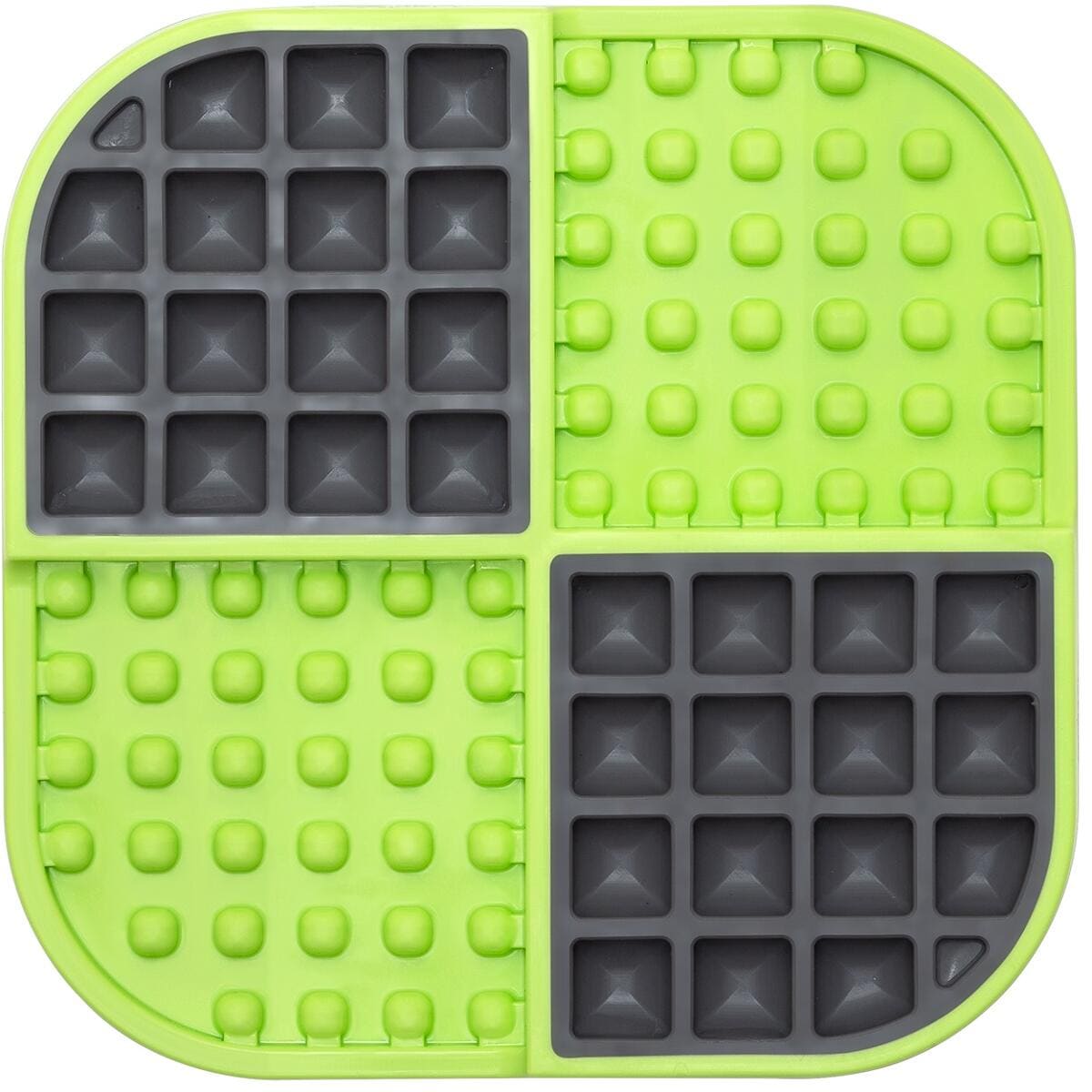 LickiMat Slomo Cat Futtermatte, 20x20cm, green