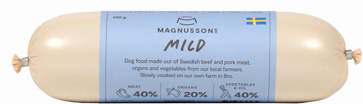 Magnusson Mild | mit Rind und Karotten | 12x 650 g Hundefutter