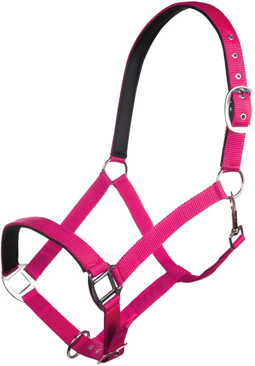 HKM Charming Halfter, weich unterlegt, pink, Pony