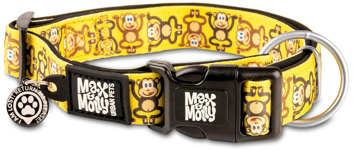 Max & Molly Monkey Maniac Smart ID Halsband, XS