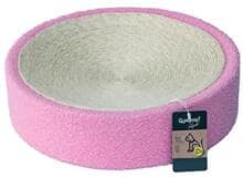 Quapas! Katzen Kratzbrett, Plüsch/Sisal, pink
