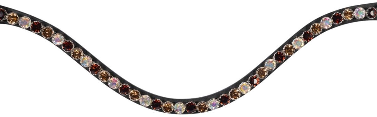 HKM Crystals Stirnband, bernstein, Pony