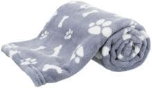Coperta Trixie Kenny, peluche, 100x75cm, blu