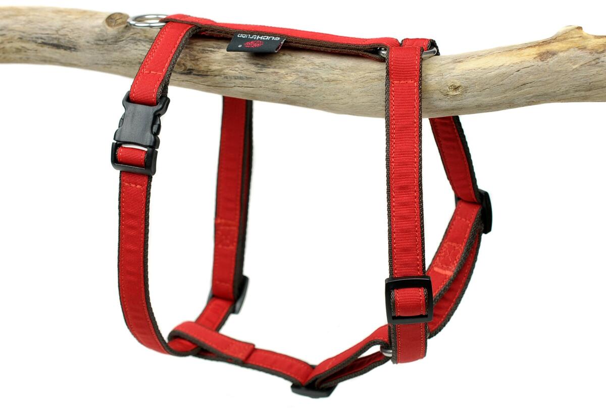 SUCHtrupp Pure Hundegeschirr, rot, M