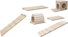 KERBL Pet Skywalk Wall Obstacle Course, 6-piece set