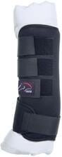 Stivali da scuderia HKM Supersoft incl. cuscinetto, nero, purosangue/sangue caldo