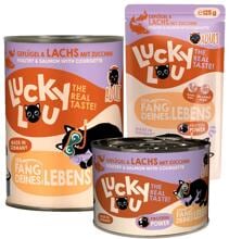 Lucky Lou Lifestage Adult Nassfutter mit Geflügel & Lachs