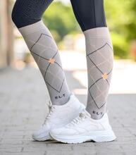 ELT Argyle Reitsocken, chromgrau, S