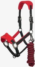 LeMieux Vogue Halfter und Führstrick, X-Full, Chilli/Black