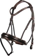 HKM Sofia Snaffle, marrone/oro rosa, pony
