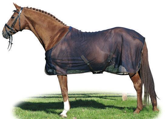HKM Santos Fliegendecke, dunkelblau/braun, 155cm