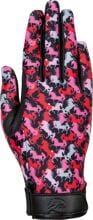 HKM Emily children's riding gloves, black/pink, 10