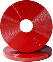 BioThane Beta Standard Webbing Roll, fluorescent red, 12mm, 30m