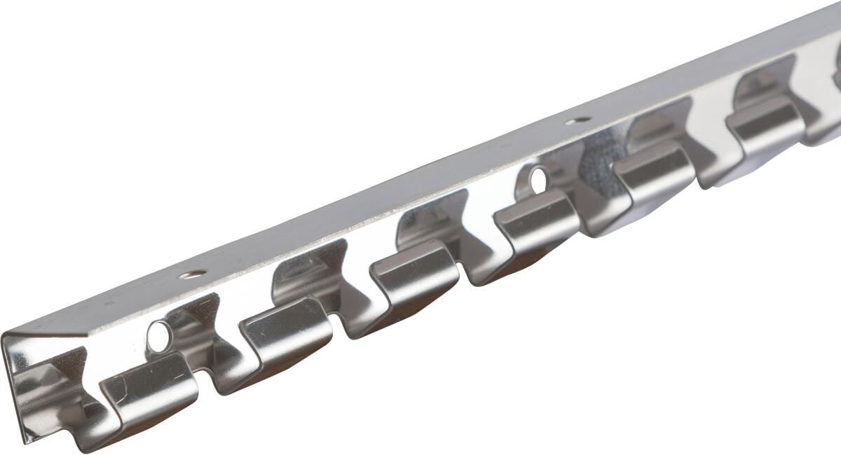 KERBL Hakenleiste für PVC-Vorhang, Edelstahl, 200cm