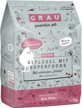 grau Kitten | Geflügel mit Superfoods | 2 kg glutenfreies Katzenfutter