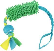 Trixie bungee tugger con pallina da tennis, poliestere, 85 cm