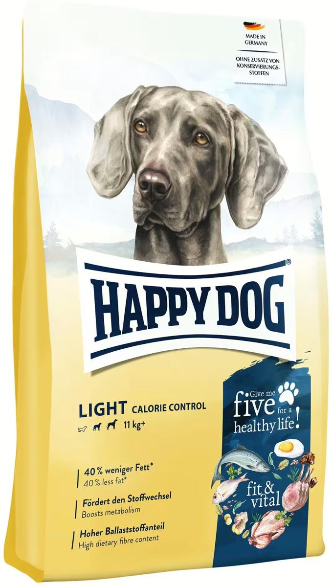 HappyDog Light Calorie Control Trockenfutter, 1kg
