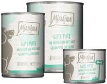 Mjamjam Nassfutter mit Pute, Reis & Zucchini