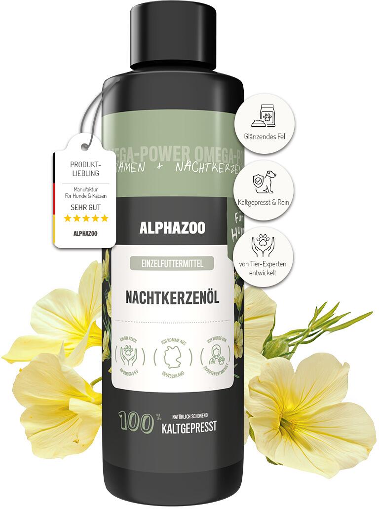 alphazoo Nachtkerzenöl für Hunde, 250ml