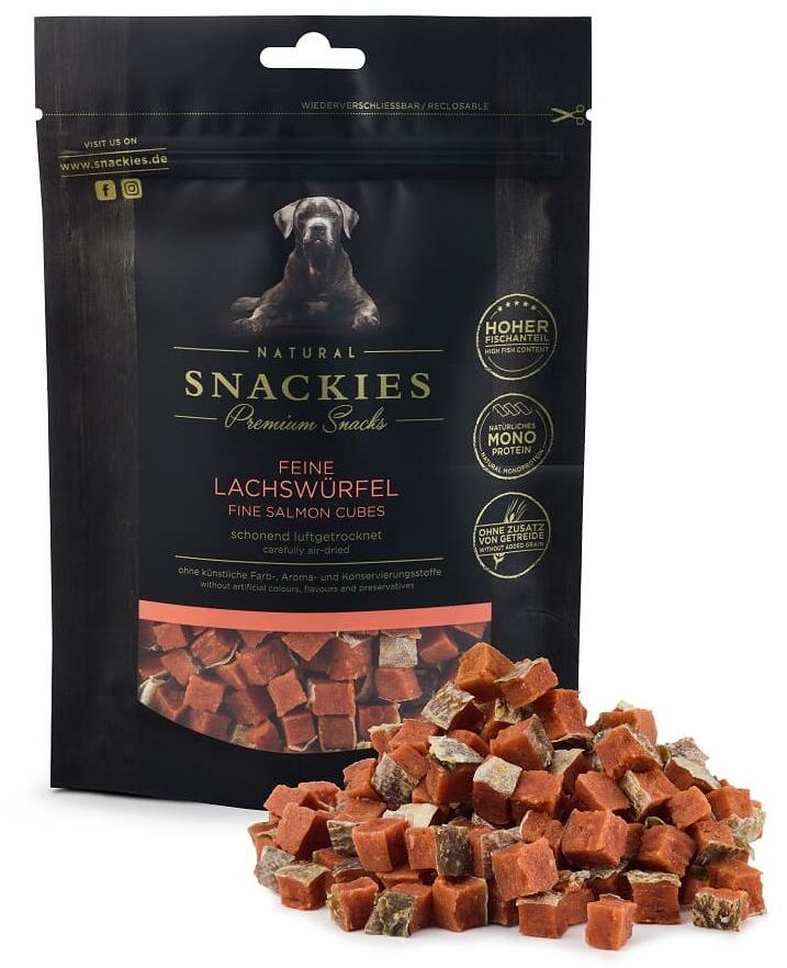 Snackies feine Lachswürfel, 80g