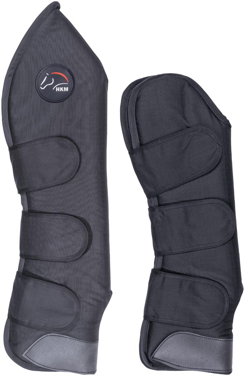HKM Premium Transportgamaschen, 4er Set, schwarz, Warmblut