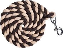 HKM Cotton Strick mit Karabinerhaken, braun/beige, 180cm