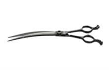 Revolution Black Titanium Hundeschere 23 cm gebogen
