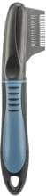 Trixie Trimm-Messer, grob, Kunststoff/Edelstahl, 19cm, dunkelgrau/blau