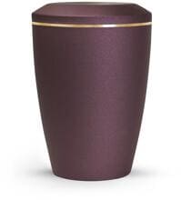 Urna per animali Völsing Lina Edition, fascia dorata spazzolata, colore "velvet berry", 0,5 L
