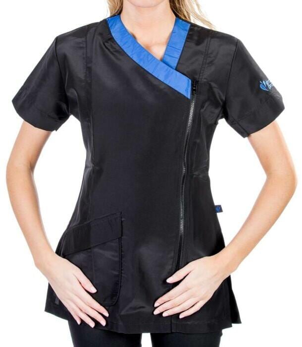 Groom Professional Rimini Salonshirt, blau, M