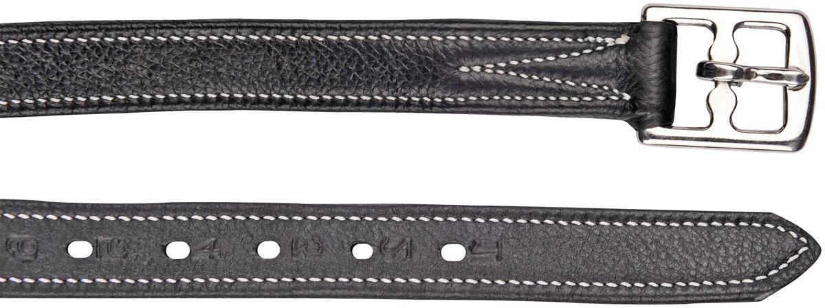 HKM Flexi Steigbügelriemen, schwarz, 165cm, 2 Stück