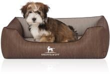 Knuffelwuff Outlander orthopädisches Hundebett, 85x63cm, braun/grau