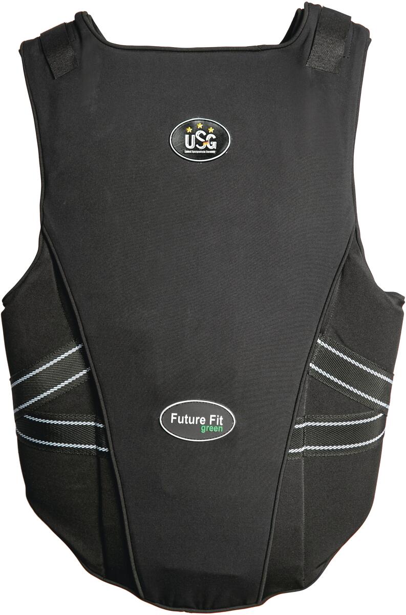 USG Precto Future Fit Green Rückenprotektor, schwarz, L