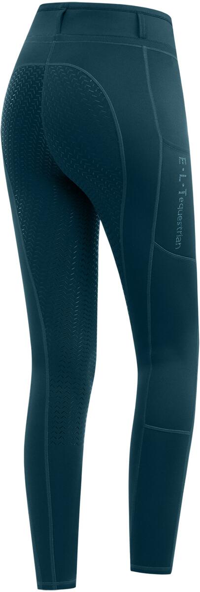 ELT Ella Glam Kinder Reitleggings, petrolblau, 152