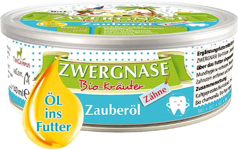 Zwergnase Bio Zauberöl Zähne Ergänzungsfutter, 140g