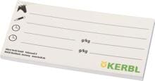 Cartellini KERBL per il coperchio del secchio, 12x6cm, 20 pezzi