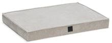 Designed by Lotte Cuscino a gabbia a coste, ortopedico, grigio chiaro, 76cm