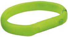 Trixie Flash USB light ring, silicone, green