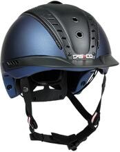 Casco da equitazione CASCO Mistrall 2 Edition, XS/S, 50-54 cm, blu metallizzato/nero