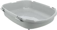 Trixie Primo XXL, lettiera con bordo, 56x25x71cm, grigio/bianco