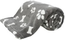 Coperta Trixie Kenny, peluche, 100x75cm, grigio