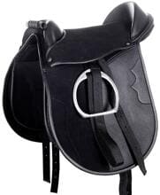 HKM Funny Horses Shettysaddle, nero, 12 pollici