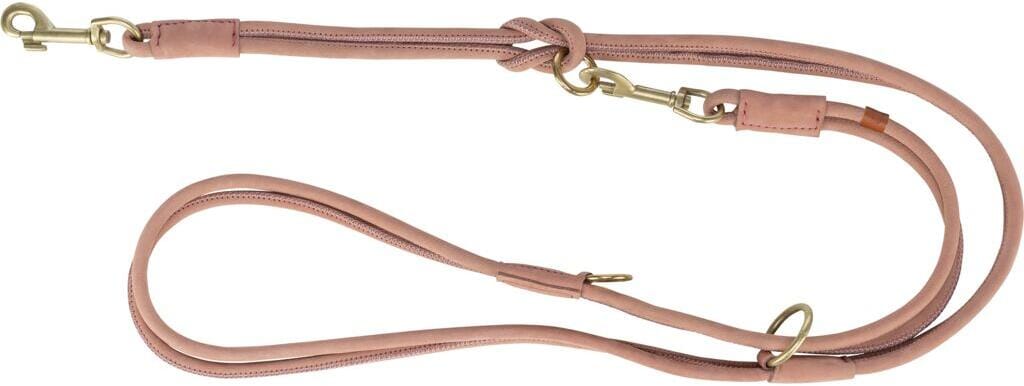 Trixie Pure V-Leine, rundgenäht, Leder, S, 2m/10mm, rosa