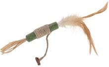 KERBL Pet Catnip Stab: giocattolo per gatti con corda di canapa e piume, 20 cm