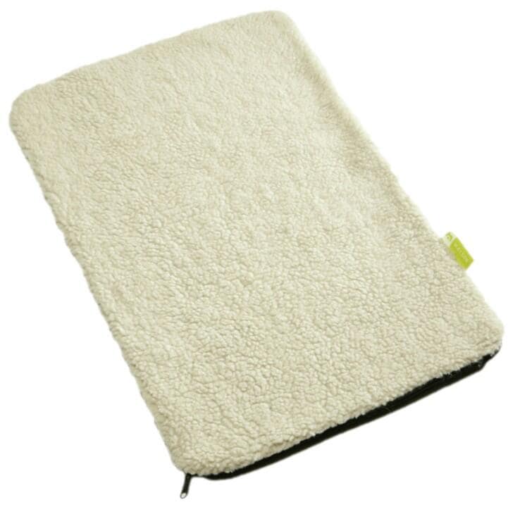 Maelson Soft Kennel Ersatzkissen, black/sheepskin, 67x45x1,5cm